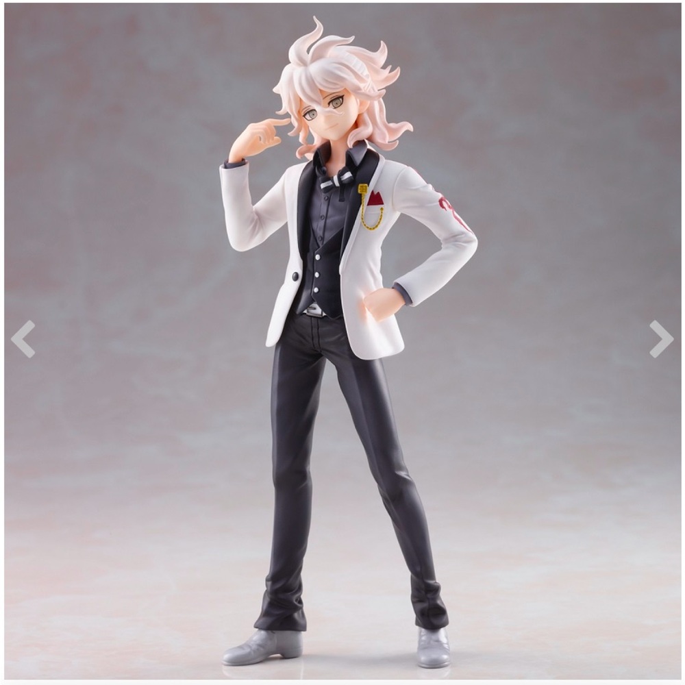 Anime Character Figure in White and Black Outfit